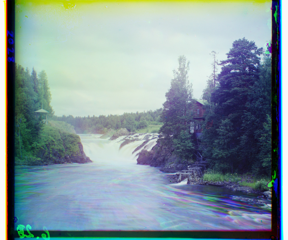 Kivach waterfall